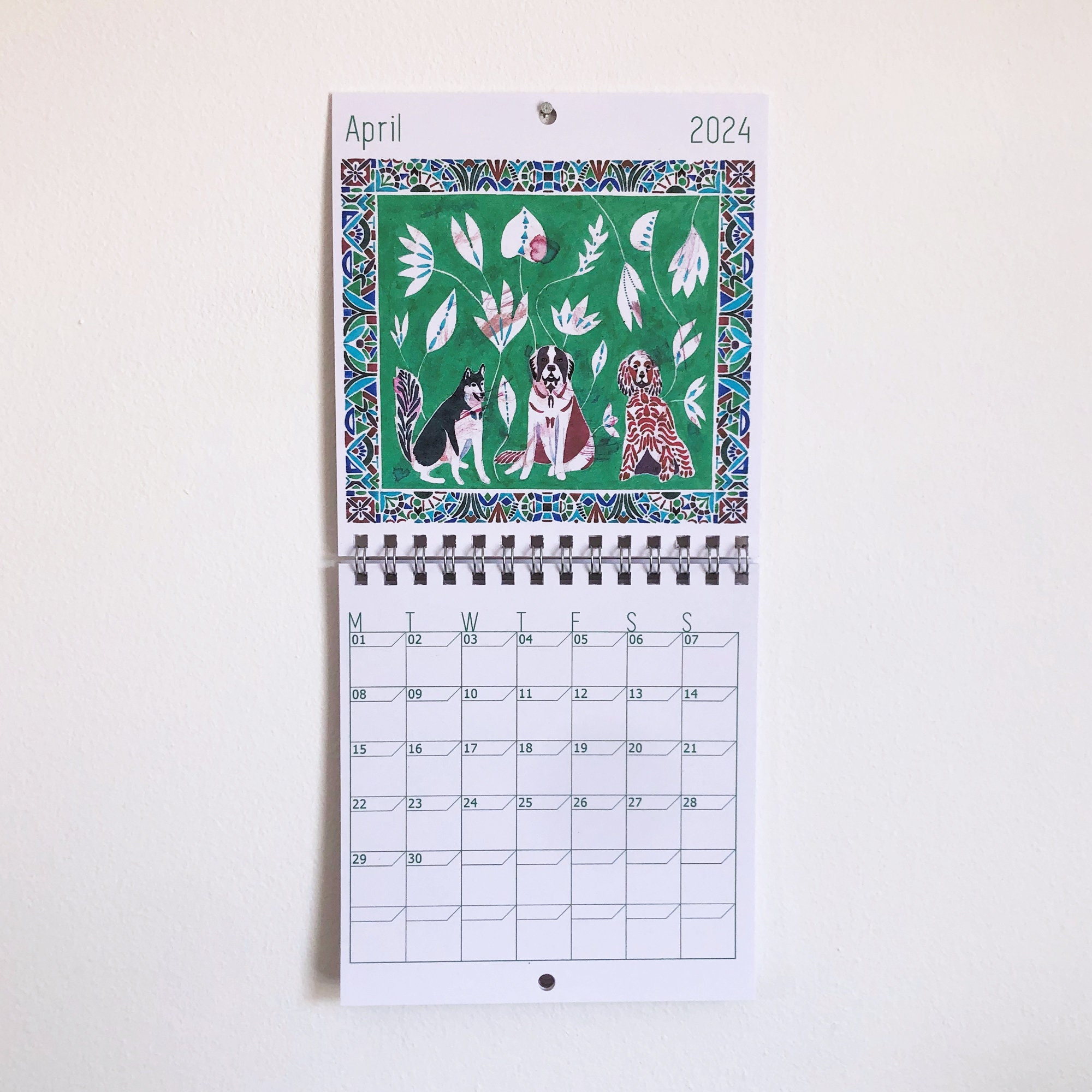 Calendario 2024 Piccolo (16x34 cm) da Muro Spiralato