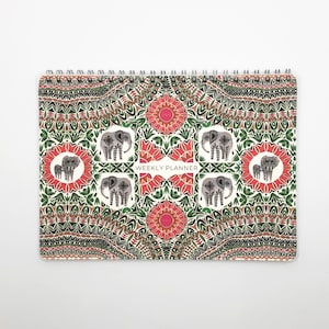 Weekly Planner - Elephants and Foliage