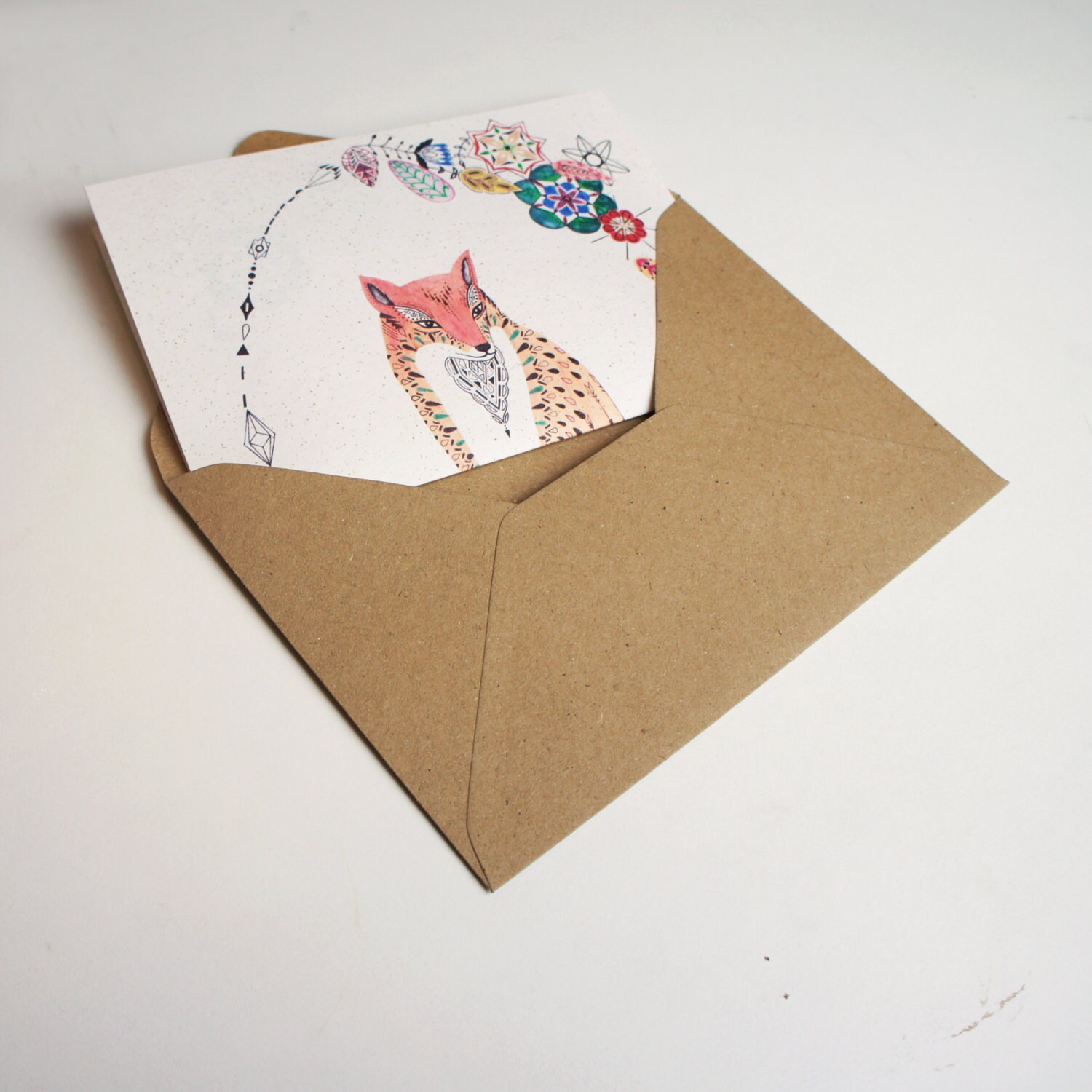 Letter Writing Set Be Leaf Fox Design - Etsy