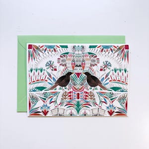 Cartão de felicitações - Blackbirds Prism