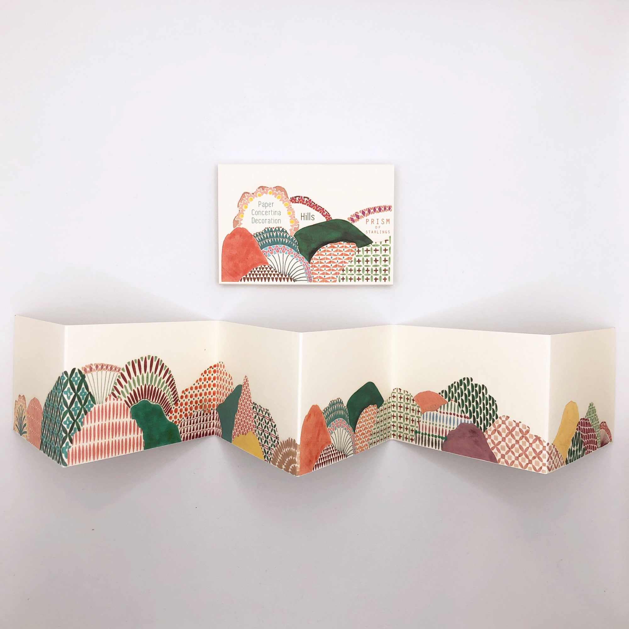 Mini Concertina Book Hills Etsy UK