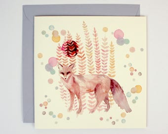 Greeting Card - Fortune Fox