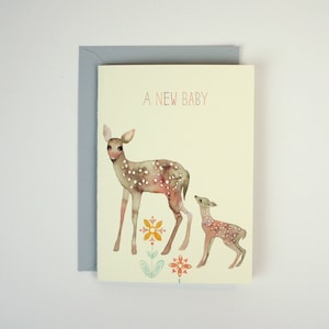 Greeting Card - A New Baby Deer