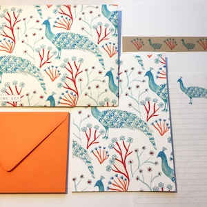 Conjunto de escrita de cartas - Wonder Charm Peacock
