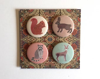 Woodland Animal Badges