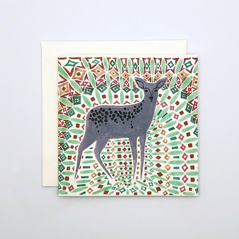 Colour Burst Deer Mini Card image 1