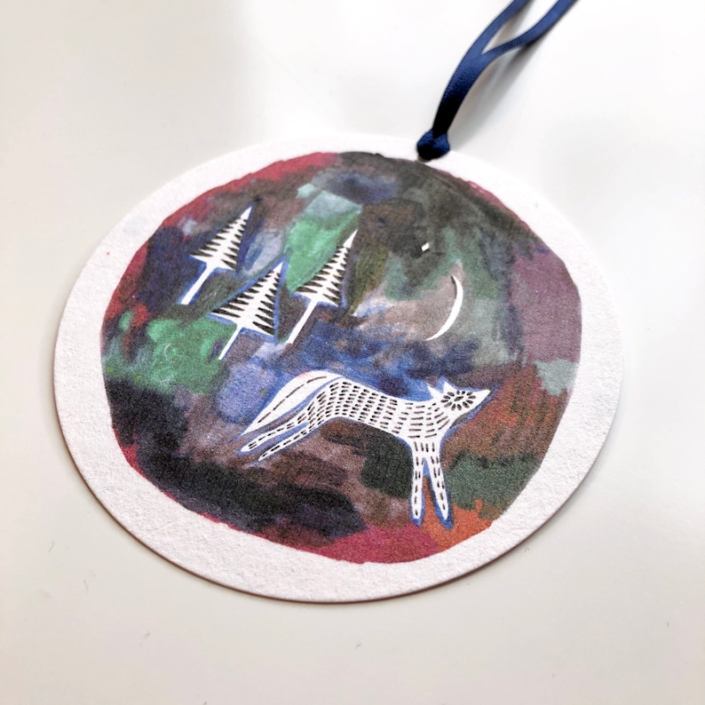 Wolf in the Forest Gift Tags Set of 3