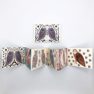 Mini Concertina Book Owls image 3