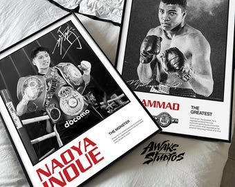 Naoya Inoue Print, Boxing Art Print, Boxing Arts Wall Decor, Home
