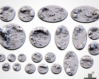 Bases de juegos de guerra en miniatura de bosque