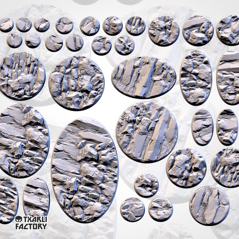 Stony Miniature Wargame Bases - Etsy