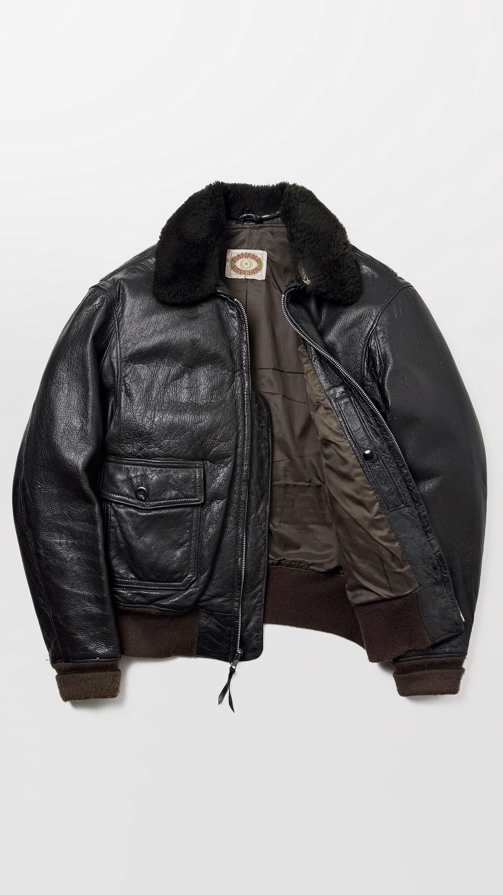 J.crew Leather Jacket - Etsy