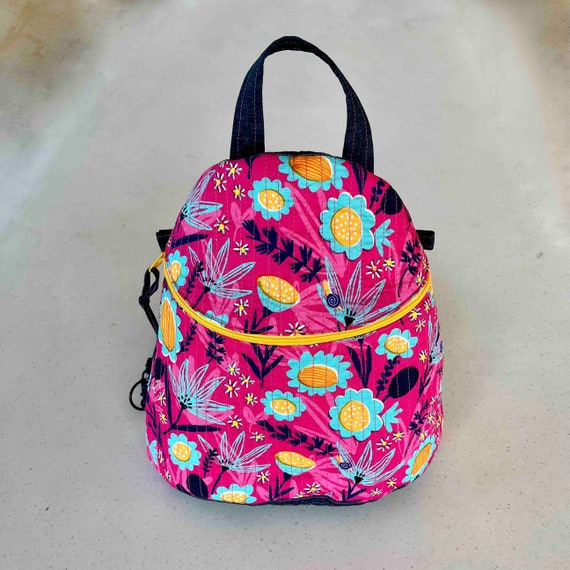 Fuchsia Quilted Backpack Vera Bradley Personalized Monogram Quilted Backpack - Etsy main image 2