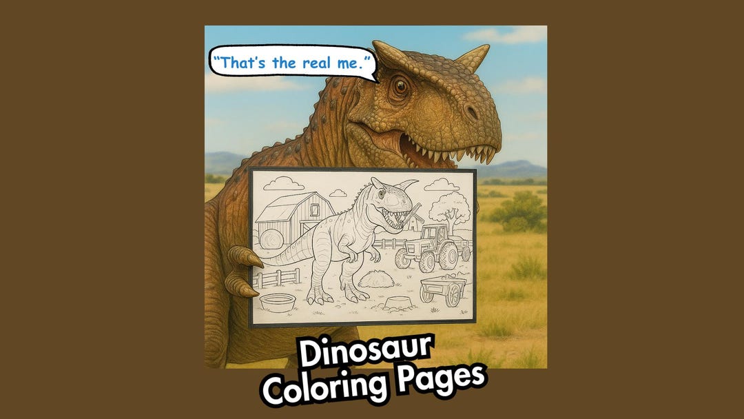 Realistic Dinosaur Coloring Pages for Kids – 34 Printable PDF Sheets ...