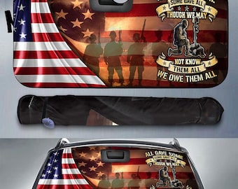 Army American, All Game Some, SOme Fame All, Through We May, Not Know, Them All Windshield Sun Shade