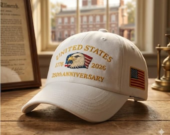 Gorra bordada del 250 aniversario de EE. UU.