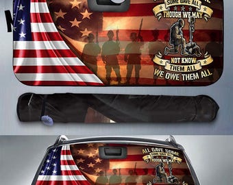 Ejército Americano, Todos los juegos Algunos, Algo de fama Todos, Aunque puede que no los conozcamos Todos Calcomanías para portón trasero, Parasol para automóvil