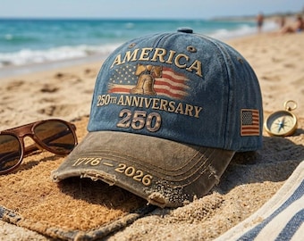 Gorra bordada del 250 aniversario de EE. UU.