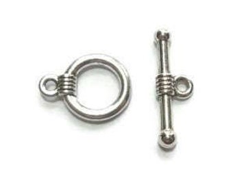 Toggle Clasp Set - Tibetan Silver Style - Ring & T-Bar - Bulk - DIY - Bracelet or Necklace Clasp - 20mm - 2 5 10 20 50 or 100 sets