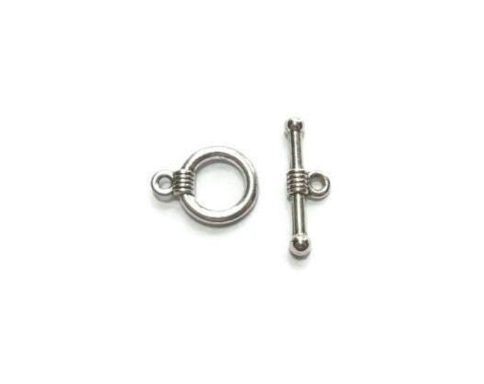 Toggle Clasp Set - Tibetan Silver Style - Ring & T-Bar - Bulk - DIY - Bracelet or Necklace Clasp - 20mm - 2 5 10 20 50 or 100 sets
