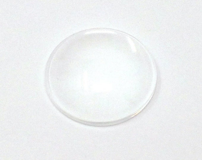 Clear Glass 20mm Round Cabochon - 20mm by 6mm - Magnifying Dome Blanks -  DIY Craft - Bulk - For Bezels Pendants Magnets 10 25 50 100 pieces
