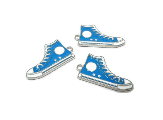 sky blue high top converse