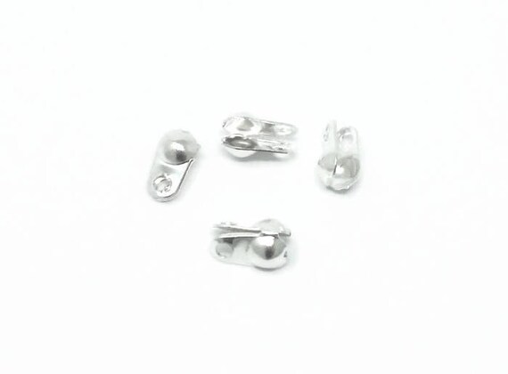 100 X ROUND WHITE CABLE CLIPS 2.4MM