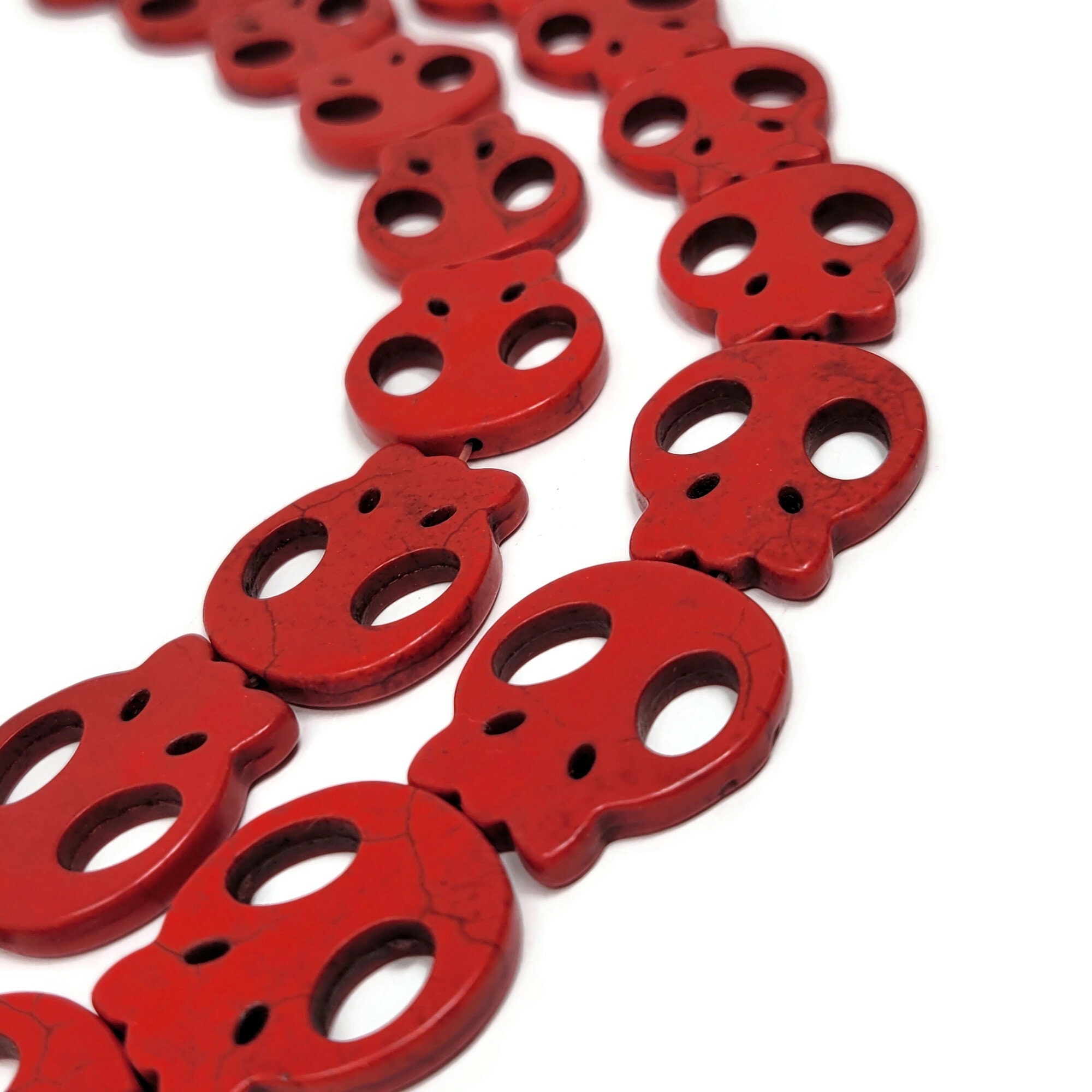 Flat skull beads sale