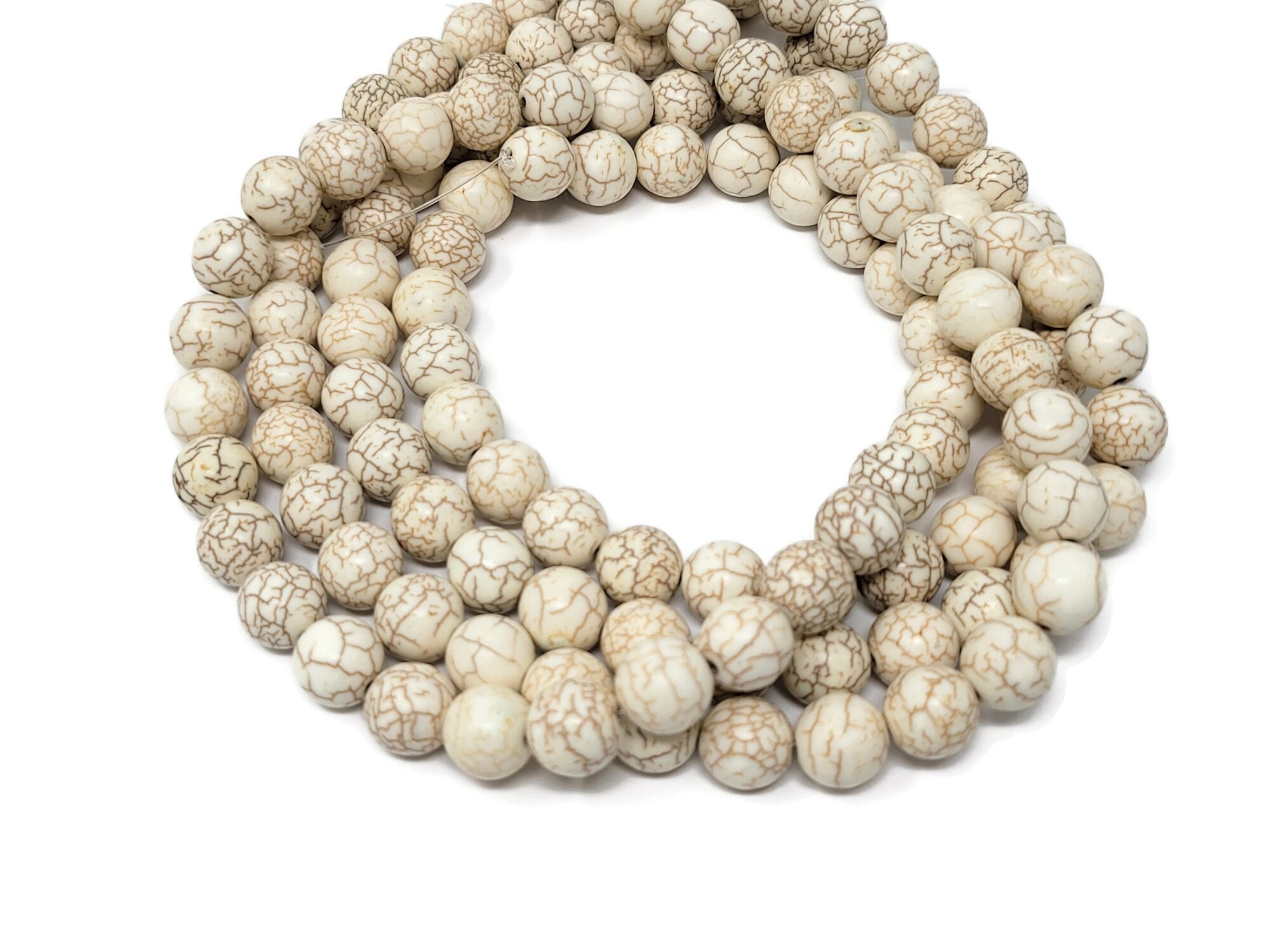 Round White Bone Beads (14mm) — The Bead Chest