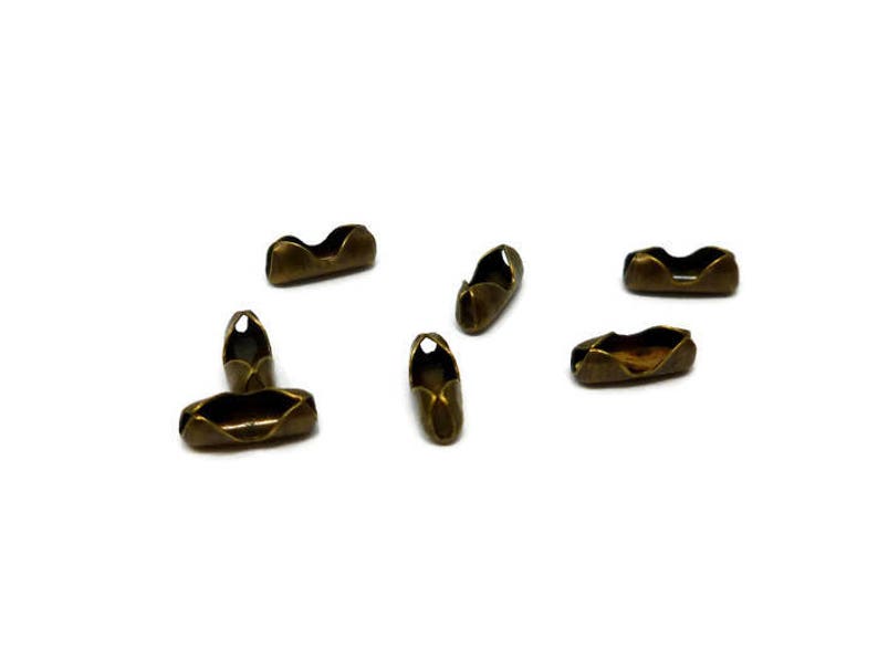 Antique Bronze Ball Chain Connector Clasp Fits 2mm Chain Etsy