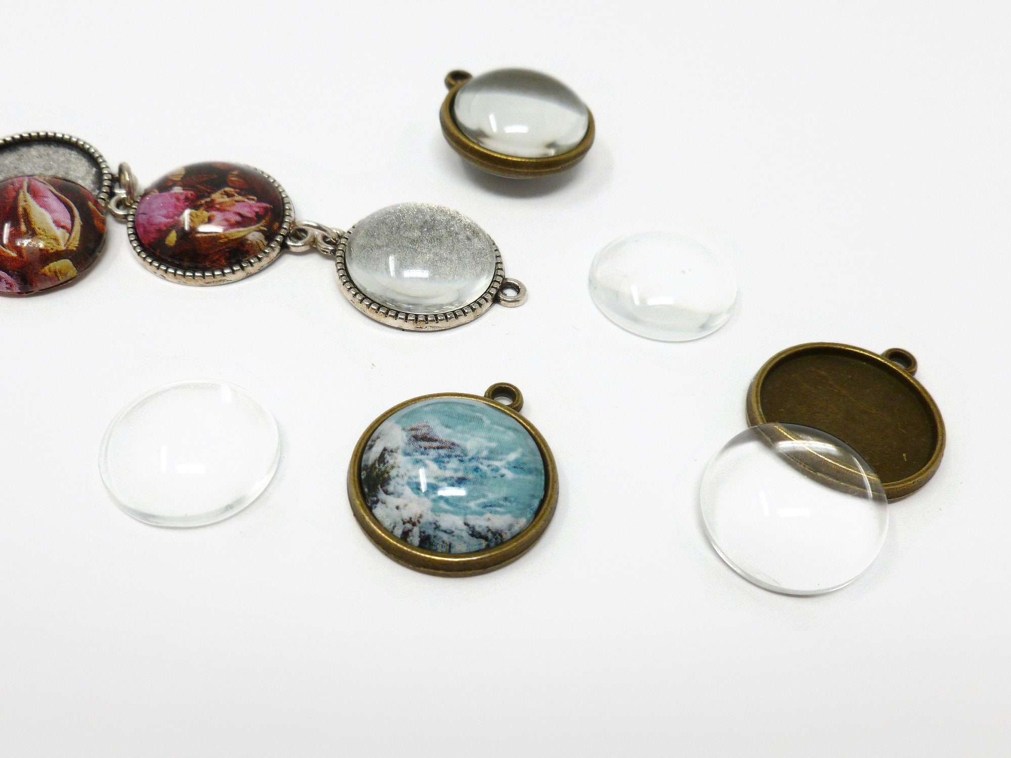 Found Objects™ Multicolored Glass Cabochons By Bead Landing™