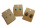 Earring Cards - Kraft Display Card - Retail Hang Tag - 67mm x 50mm - Cardstock - Blank - Eco - Environmentally Friendly - Simple - 25 50 100 