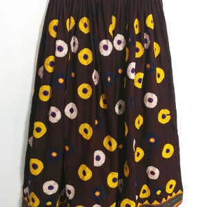 Vintage Afghan Ethnic Heavily Embroidered Kuchi Banjara Skirt