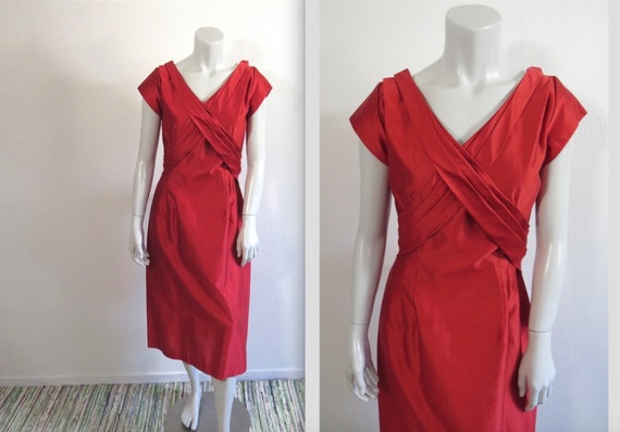 Vintage Late 50s Red Bombshell Gracette New York … - image 1