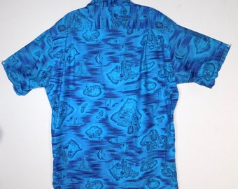 Vintage 60s Mens Hawaiian Island Fashions Soft Cotton Hawaiian Shirt L - Etsy Vintage 60s Mens Hawaiian Island Fashions Soft Cotton Hawaiian Shirt L - Etsy
