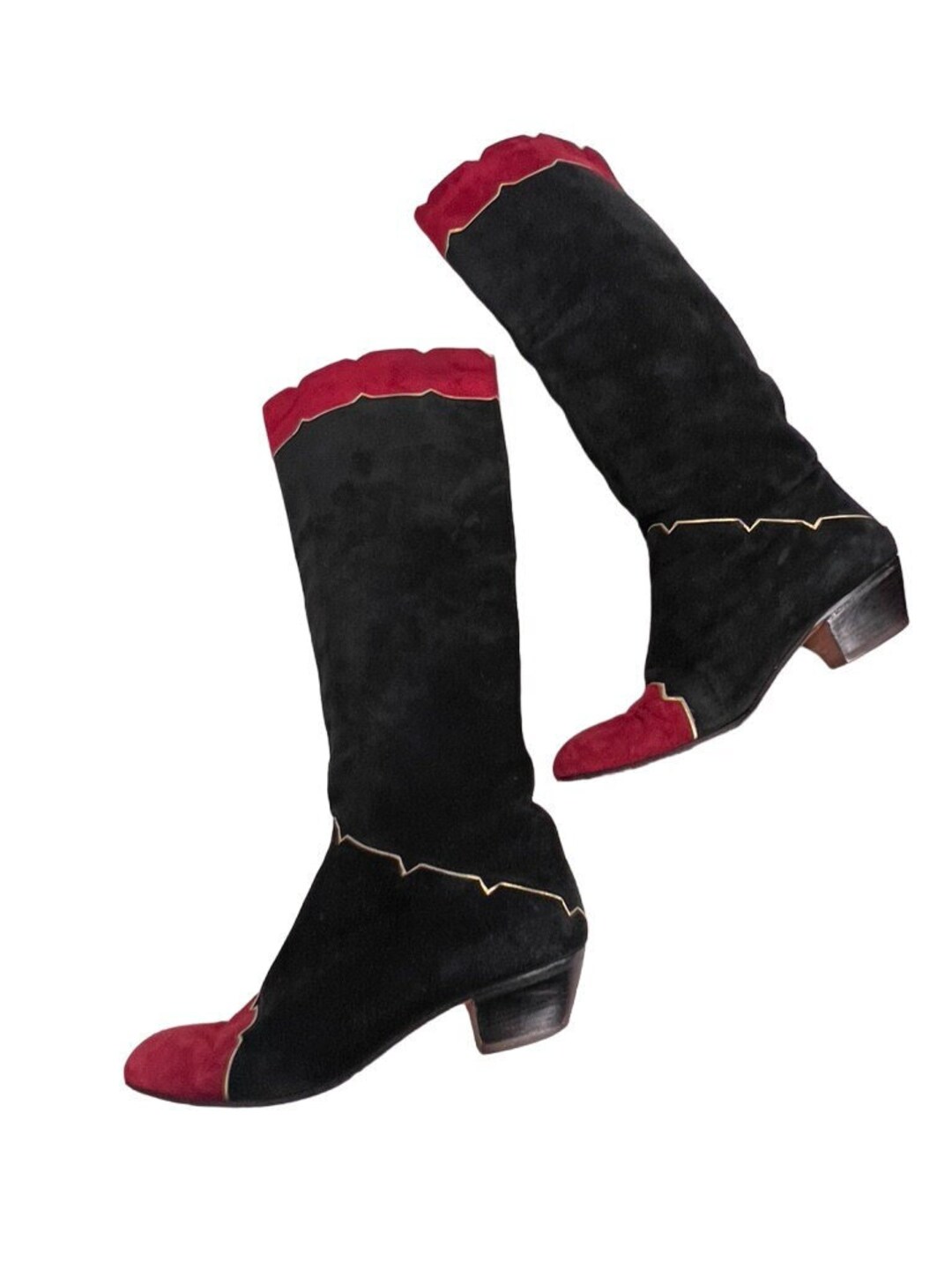 Vintage Bally Angora Black Boots