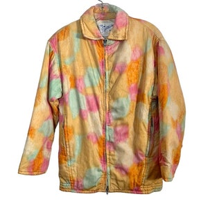 Vintage Early 60s Women&#39;s Double Zip Pastel Sportcaster Ski Jacket