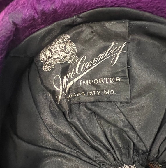 Wonderful Purple Velvet 1910s Toque Hat w Velvet … - image 8