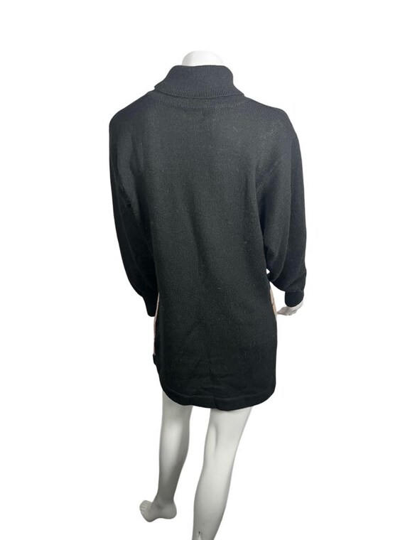 Vintage 70s to 80s Wool Tree & Sheep Pattern Tuni… - image 6