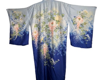 Gorgeous Vintage 1930s Floral Silk Kimono