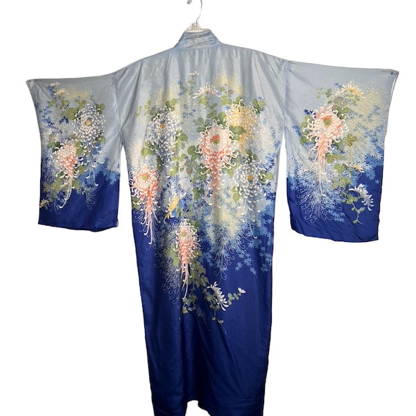 Gorgeous Vintage 1930s Floral Silk Kimono