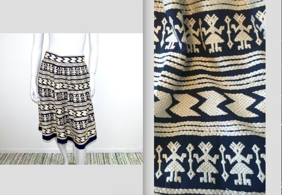 Vintage 40s Boho Ethnic Heavily Embroidered Guatem