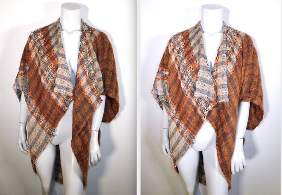 80s Art To Wear Nikos Handwoven Sweater Cocoon Jac
