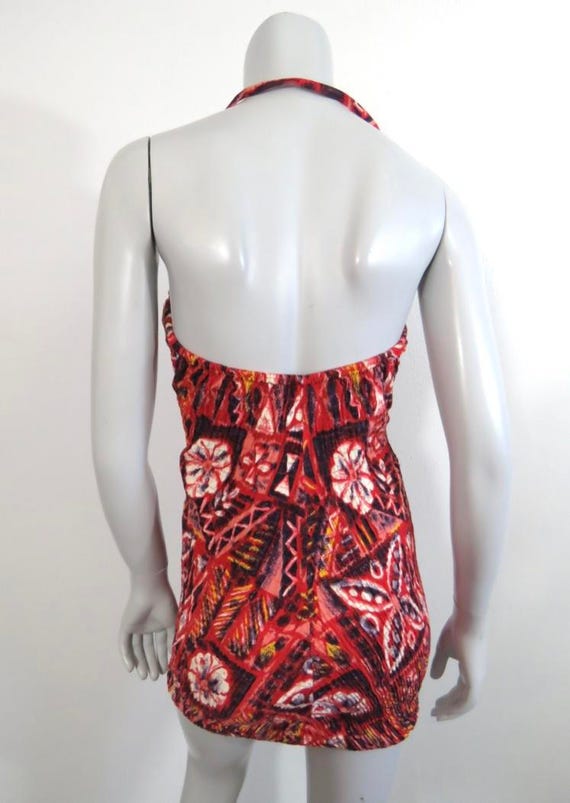 Vintage Early 50s Miss Hawaii One Piece Ruched Sw… - image 3