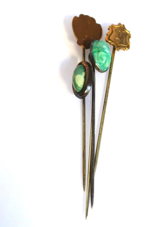 Collection of 4 Victorian & Edwardian Stickpins - image 4