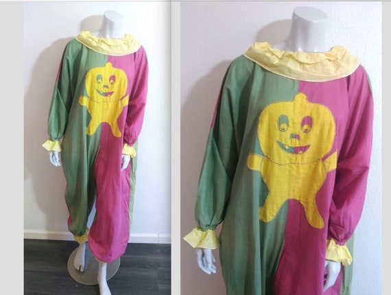 Very Rare Antique 1920s 30s Halloween Costume w Pu