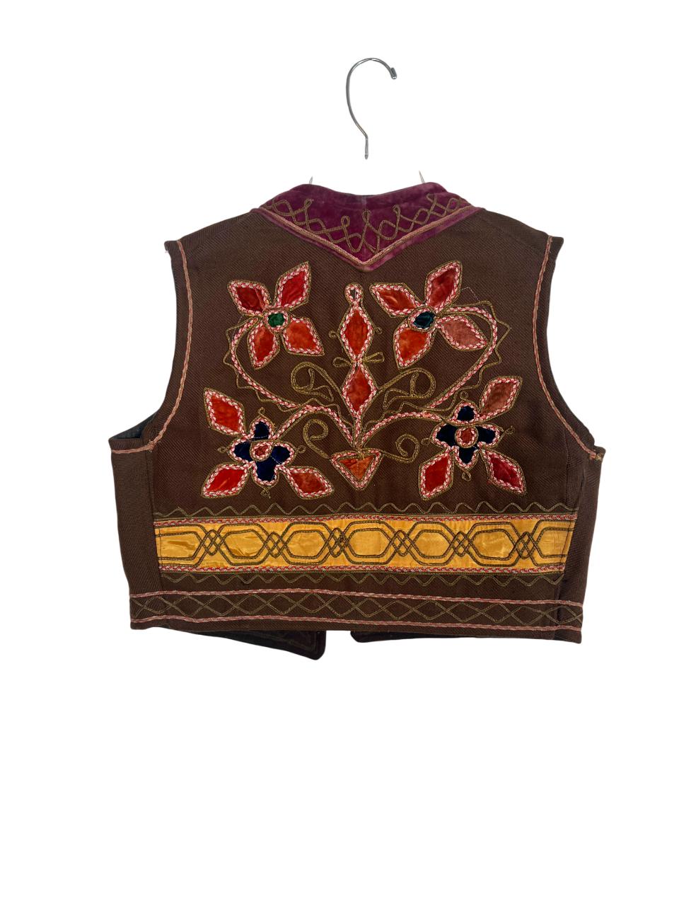 60's Embroidered Vest - Etsy