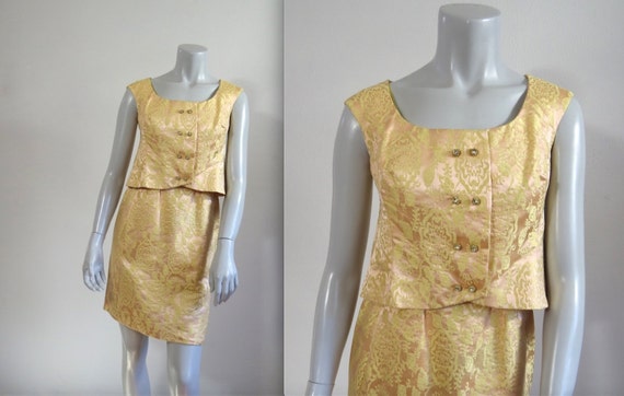 Beautiful Vintage 60s Malcolm Starr Pink & Yellow