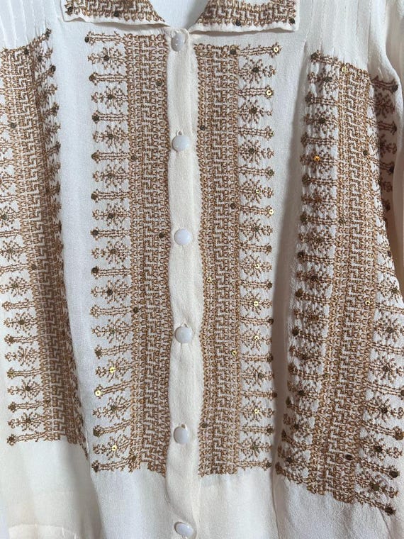 Beautiful Vintage 20s To 30s Hungarian Embroidere… - image 5