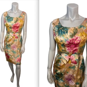 Beautiful Vintage Metallic Brocade Cocktail Dress by Bernie Smallson Berde California